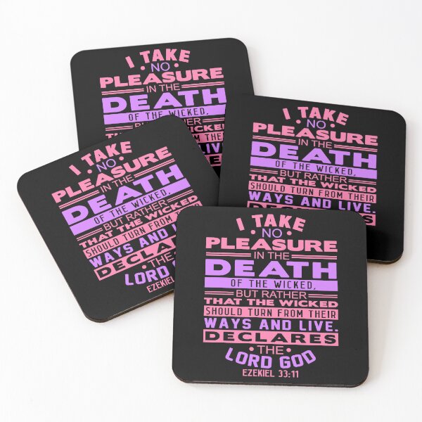 Item preview, Ezekiel 33:11 I Take No Pleasure In The Death Of The Wicked designed and sold by plushism.