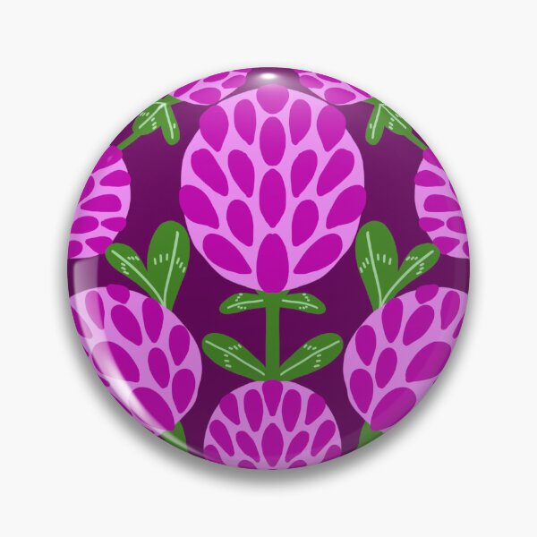 Item preview, Red Clover Magenta on Violet designed and sold by lilliblomma.