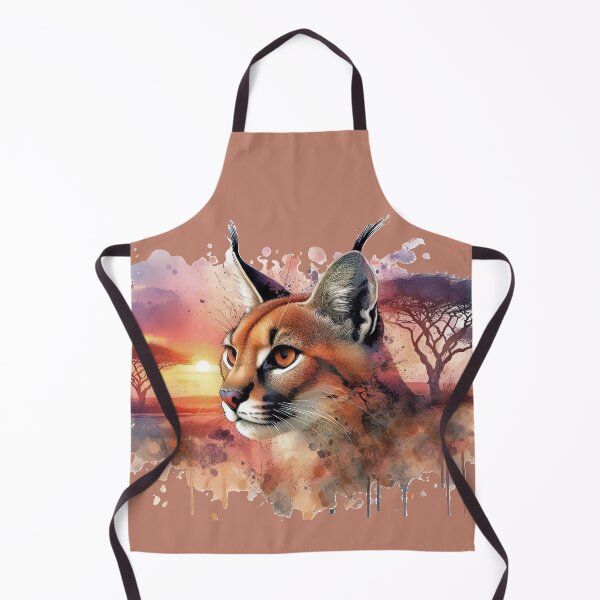 Item preview, African Caracal Cat in Savanna designed and sold by WildCatFamily.