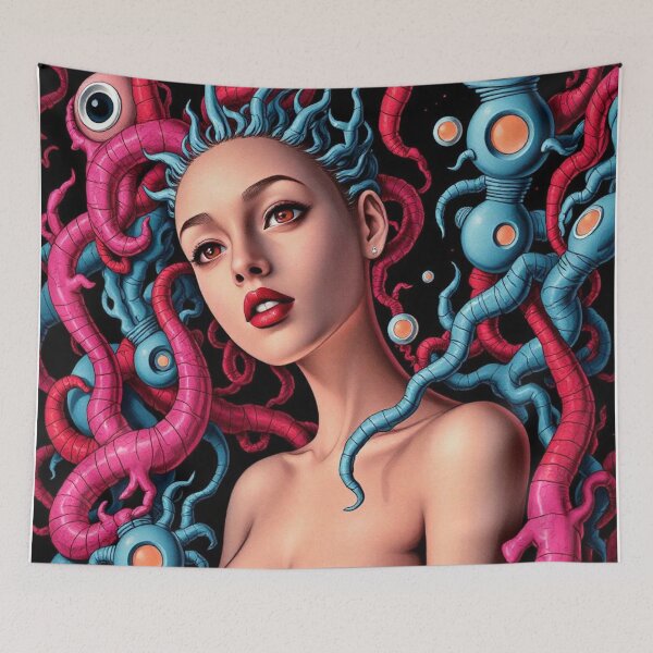 Item preview, Space Goddess Abstract Art designed and sold by Esterlane.