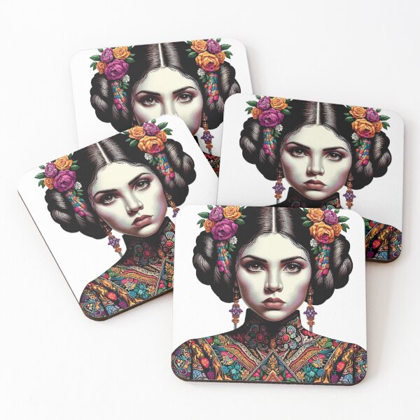 Item preview, Princesa Leia Folk Nouveau – Colección Artística y Floral designed and sold by Ojo de Lilith.