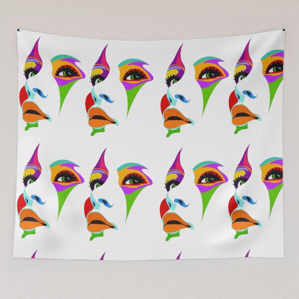 Item preview, Abstract Pop Art Face Illustration designed and sold by Regal-Elegances.