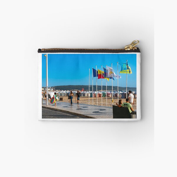 Item preview, Beach And Flags Of Nazaré Portugal designed and sold by PsychoAlien.com.