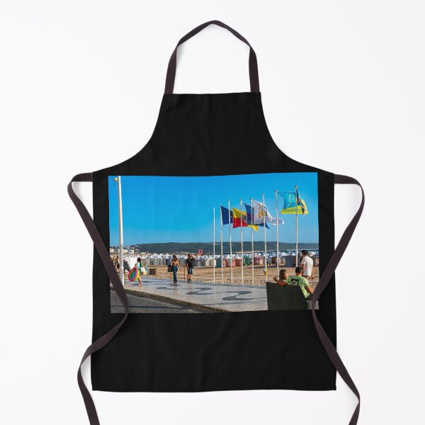 Item preview, Beach And Flags Of Nazaré Portugal designed and sold by PsychoAlien.com.
