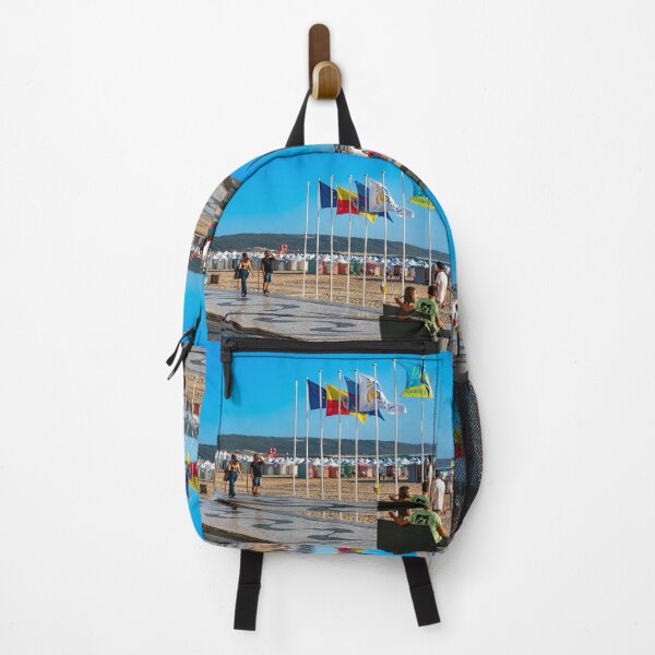 Item preview, Beach And Flags Of Nazaré Portugal designed and sold by PsychoAlien.com.