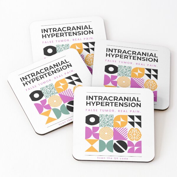 Item preview, Chronic Illness Awareness Print – Lilac Bauhaus QR Poster for IIH Education designed and sold by RealLifeMerchies.
