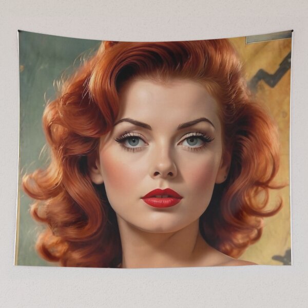 Item preview, 1940s Red Head Pin Up designed and sold by MissSaylor.