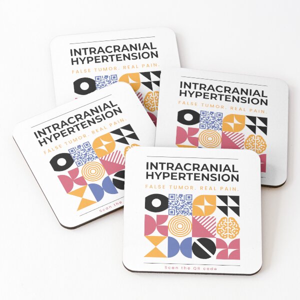 Item preview, Bold QR Poster for IIH – Interactive Bauhaus Art for Chronic Pain designed and sold by RealLifeMerchies.