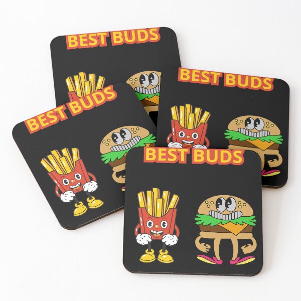 Item preview, Best Buds – Cute Burger and Fries Cartoon designed and sold by Weargod.