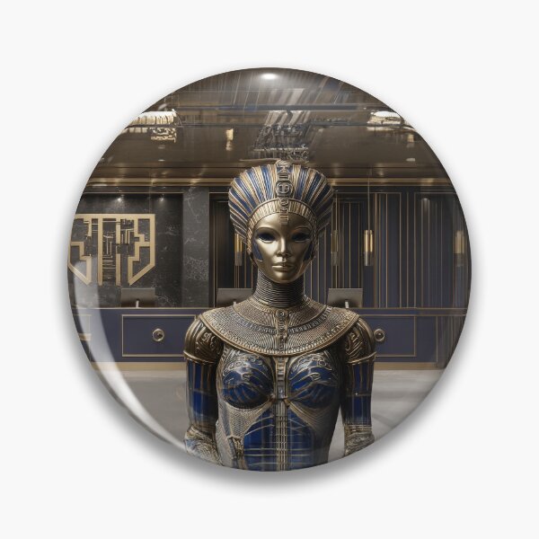Item preview, Lifelike AI assistant with temple indicators designed and sold by Made-by-Gus.