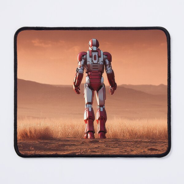 Item preview, Humanoid help center agent with chest interface in Montana Desert designed and sold by Made-by-Gus.