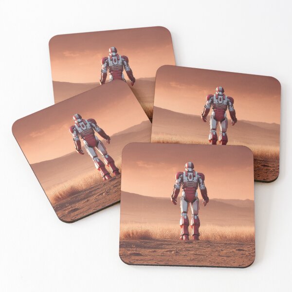 Item preview, Humanoid help center agent with chest interface in Montana Desert designed and sold by Made-by-Gus.