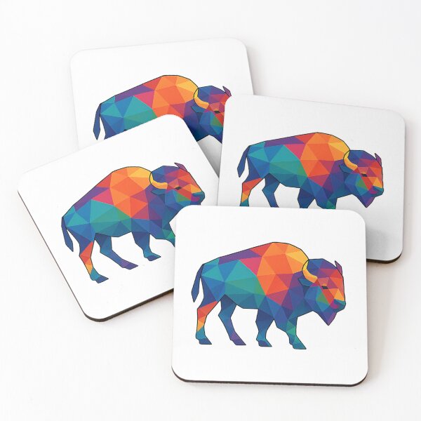 Item preview, Prismatic Bison Full-Body Profile designed and sold by TheWonkyEaselCo.