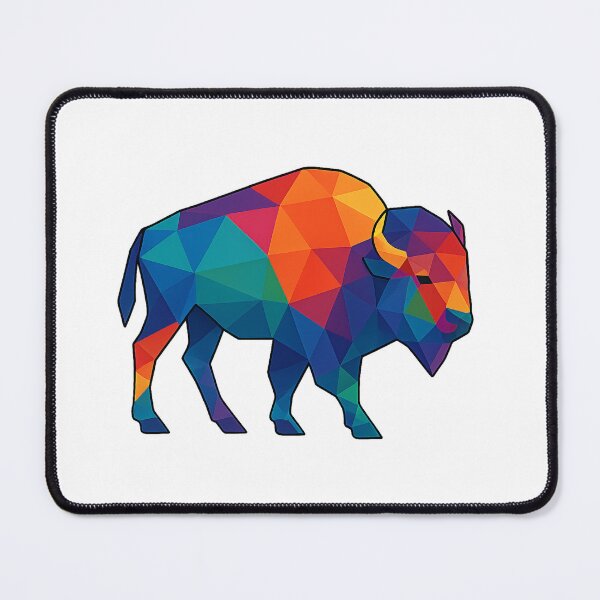 Item preview, Prismatic Bison Full-Body Profile designed and sold by TheWonkyEaselCo.