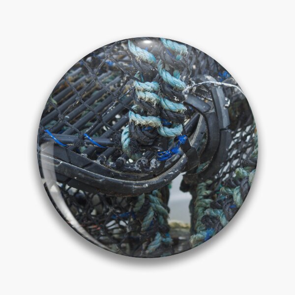 Item preview, Close-Up of Stacked Lobster Pots with Colorful Ropes designed and sold by Jenny Burrows.