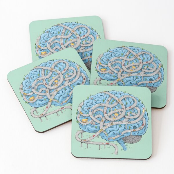 Item preview, Brain Highway – Conceptual Illustration of Complex Thinking and Decision Making designed and sold by supakor.