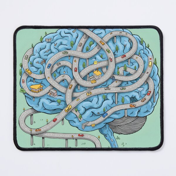 Item preview, Brain Highway – Conceptual Illustration of Complex Thinking and Decision Making designed and sold by supakor.