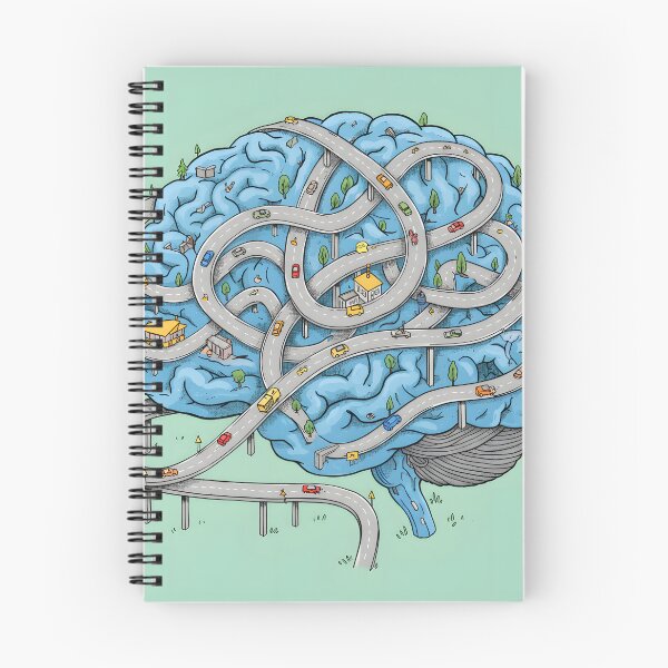 Item preview, Brain Highway – Conceptual Illustration of Complex Thinking and Decision Making designed and sold by supakor.