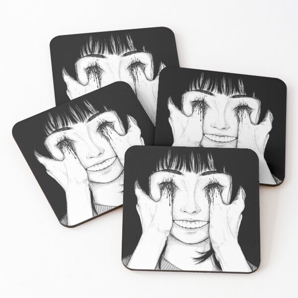 Item preview, Bleeding Eyes Smiling Girl designed and sold by Dark Design.