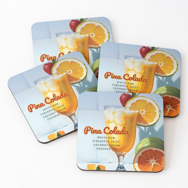 Item preview, Pina Colada Vintage Cocktail Art – Tropical Pineapple & Rum Paradise designed and sold by MooLaLa.Store.
