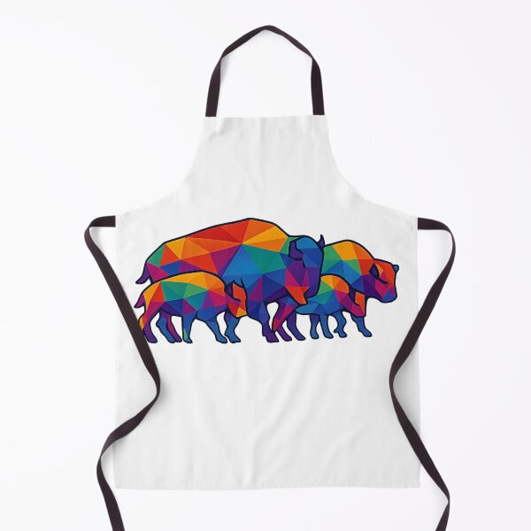 Aperçu de l'œuvre Troupeau de bisons prismatiques créée et vendue par TheWonkyEaselCo.