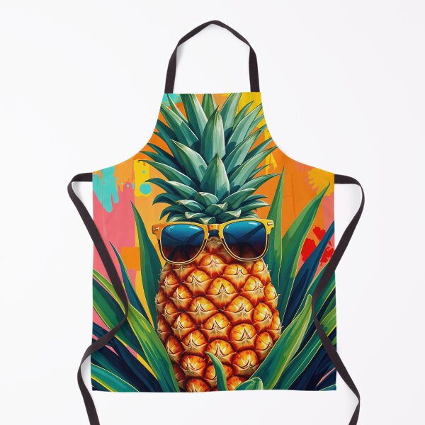 Item preview, Cool Pineapple Vibes - Retro Sunglasses with Tropical Leaves designed and sold by MooLaLa.Store.