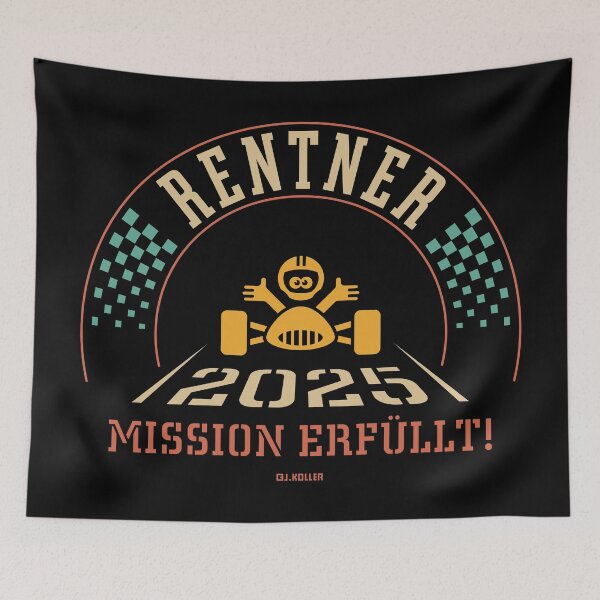 Item preview, Pensioner 2025 – Mission Accomplished (Pension / Retirement / Finish Line / 4C) designed and sold by Roderix.