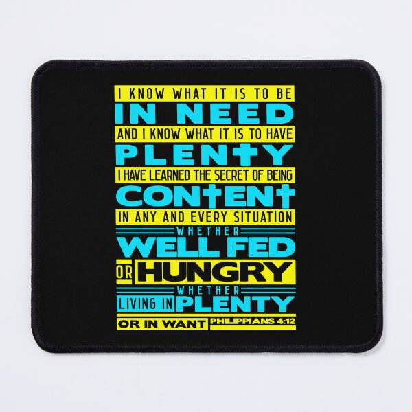 Item preview, Philippians 4:12 I Have Learned The Secret Of Being Content designed and sold by plushism.