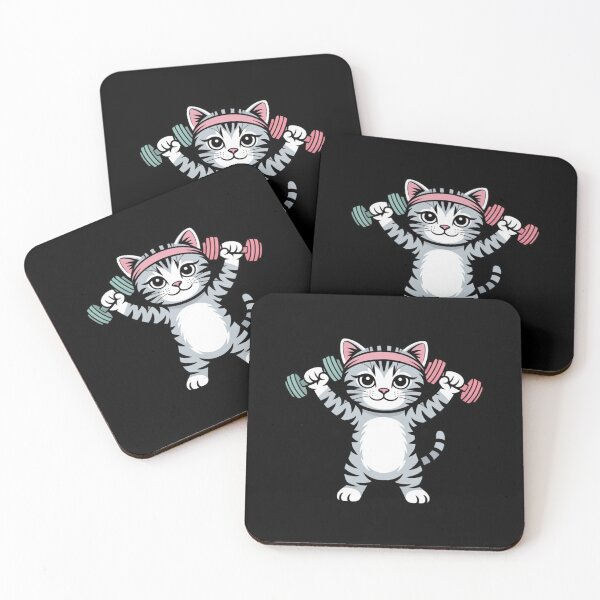 Item preview, Workout Kitty designed and sold by Crazy Before Cats.