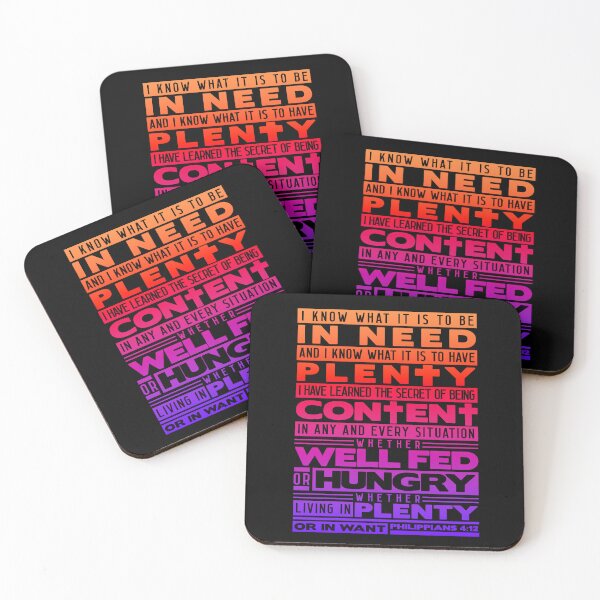 Item preview, Philippians 4:12 I Have Learned The Secret Of Being Content designed and sold by plushism.