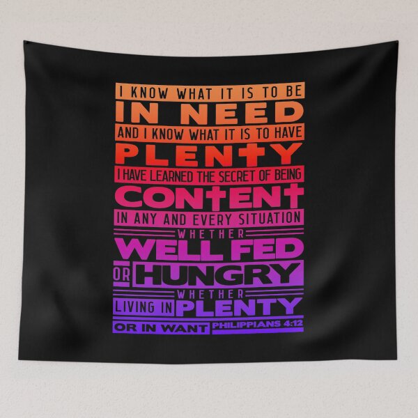 Item preview, Philippians 4:12 I Have Learned The Secret Of Being Content designed and sold by plushism.