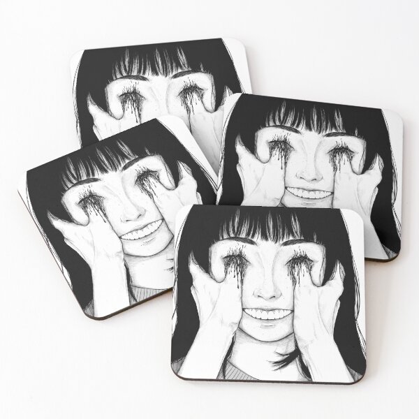 Item preview, Bleeding Eyes Smiling Girl designed and sold by Dark Design.