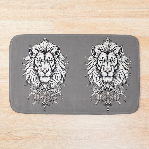 Item preview, Celestial Guardian Lion – Sacred Compass Mandala Line Art designed and sold by IdeaSmith.
