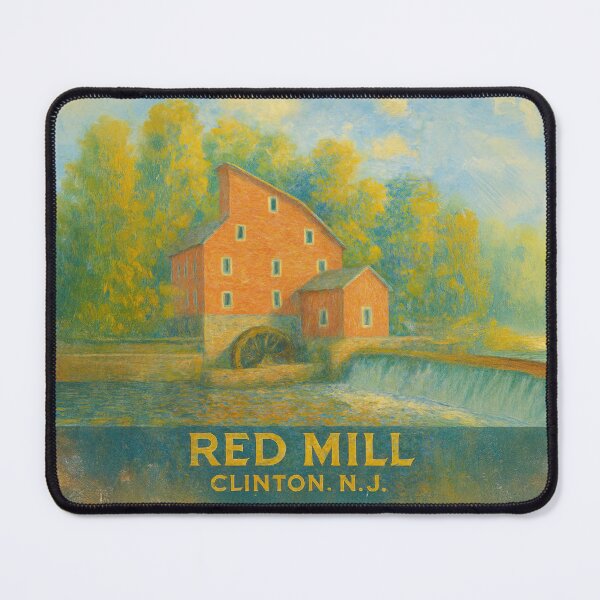 Item preview, The Red Mill, Clinton NJ – Historic Landmark Art Print designed and sold by thaneydesign.