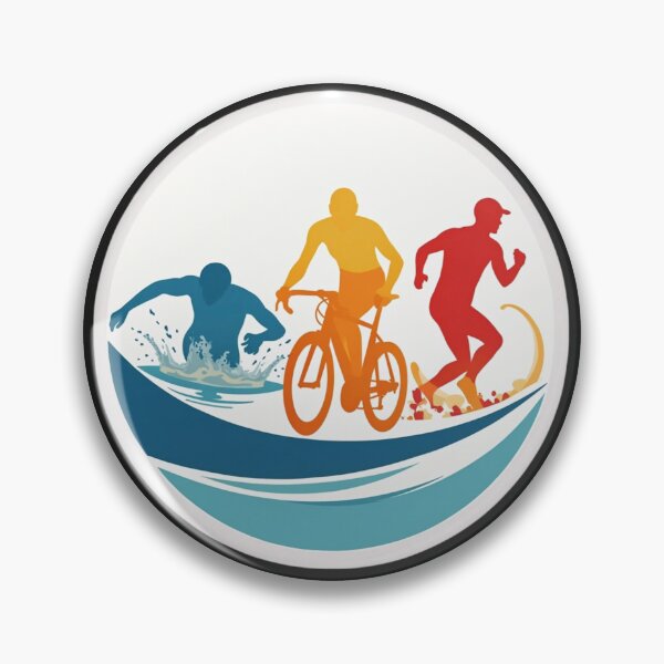 Artikelvorschau, Schwimmen. Radfahren. Laufen. | Triathlon-Leidenschaftsaufkleber für Sportler entworfen und verkauft von Triathlongram.