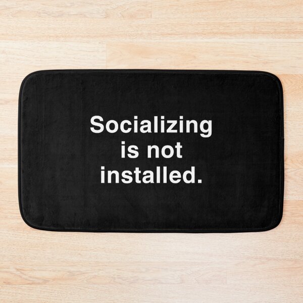 Item preview, Socializing Is Not Installed – Anti-Social Glitch Shirt designed and sold by Thanat Pattern Studio.