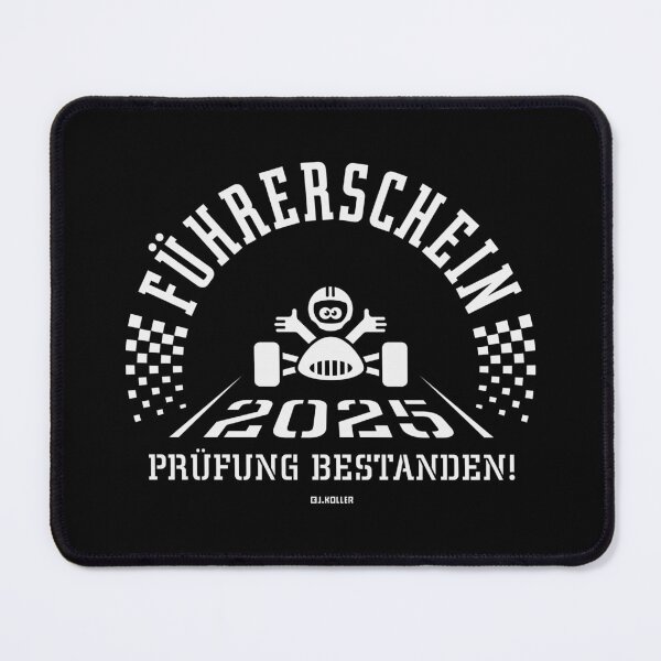 Item preview, Driver's License 2025 - Driving Test Passed! (Novice Driver / Finish Line / White) designed and sold by Roderix.