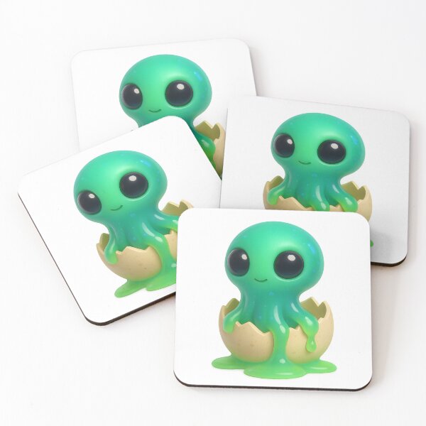 Item preview, Cute Alien Hatchling – Slime Baby from Space designed and sold by WolfPixelRo.