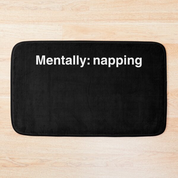 Item preview, Mentally: Napping – Passive Mood Minimal Shirt designed and sold by Thanat Pattern Studio.