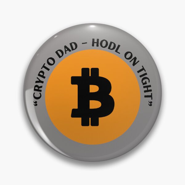 Item preview, Crypto Dad – HODL On Tight | Funny Bitcoin Investor Design for Dads designed and sold by Pamthedesigner.