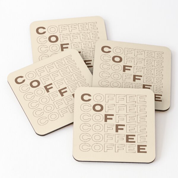 Item preview, Coffee Typography Pattern - Bold & Minimalist Coffee Lover Design designed and sold by SkyTastic.