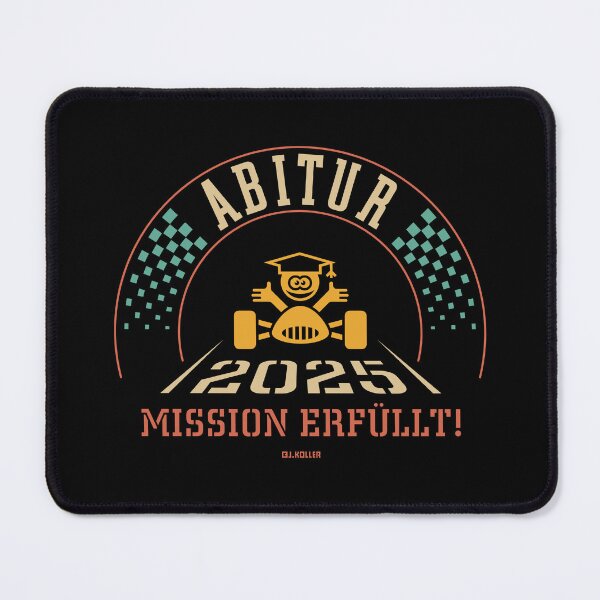 Item preview, Abitur 2025 – Mission Accomplished (Abitur graduate / Abitur / university entrance qualification / finish line / 4C) designed and sold by Roderix.