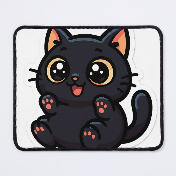 Item preview, Cute Kawaii Black Cat designed and sold by Anime and 90s Style.