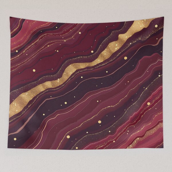 Item preview, Burgundy Luxury Agate Marble Modern Collection designed and sold by TrendyDesigne412.