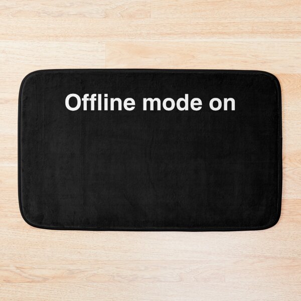 Item preview, Offline Mode On – Anti-Social Minimalist Shirt designed and sold by MONOTEXT.