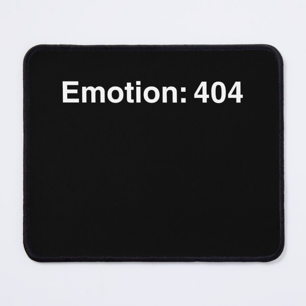 Item preview, Emotion: 404 – Error Mood Minimalist Shirt designed and sold by MONOTEXT.