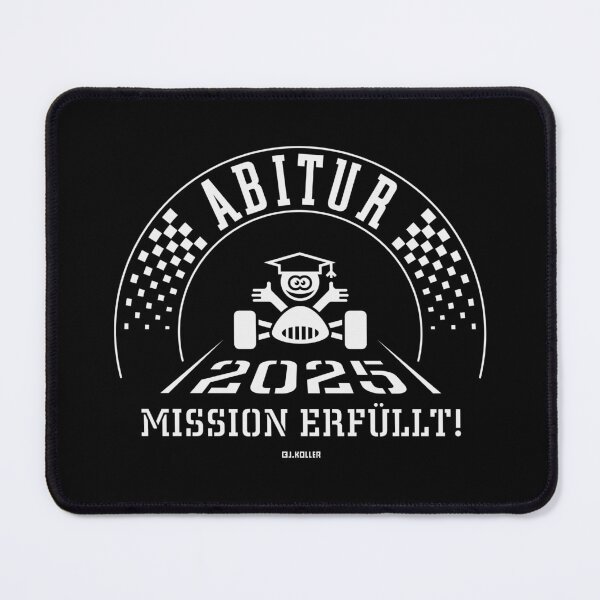 Item preview, Abitur 2025 – Mission Accomplished (High School Graduate / Abi / University Entrance Qualification / Finish Line / White) designed and sold by Roderix.