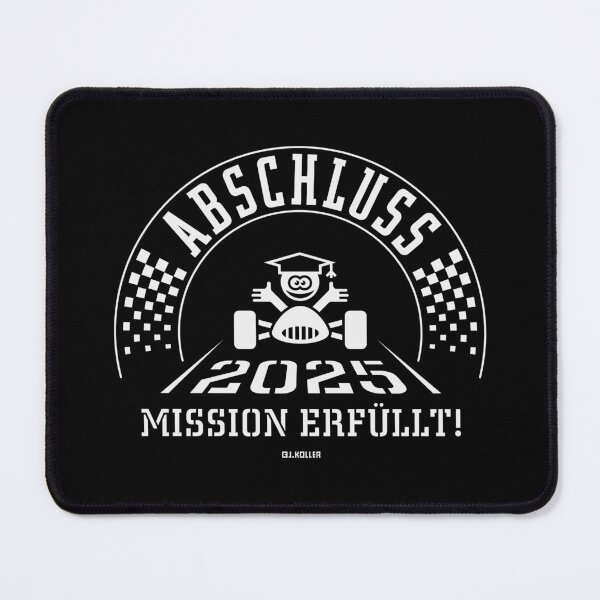 Item preview, Graduation 2025 – Mission Accomplished! (Graduation / Finish Line / White) designed and sold by Roderix.
