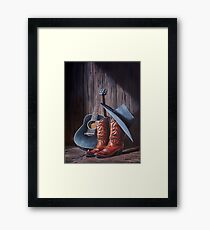 "Boots" Framed Print