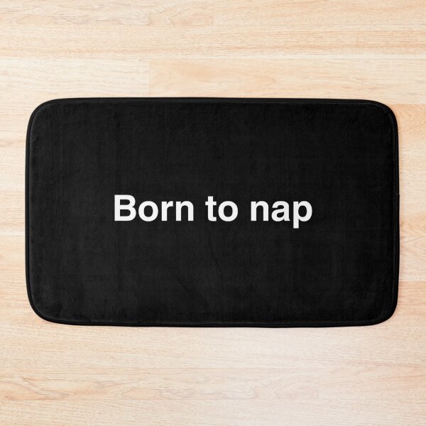 Item preview, Born to Nap – Funny Lazy Minimalist Shirt designed and sold by MONOTEXT.
